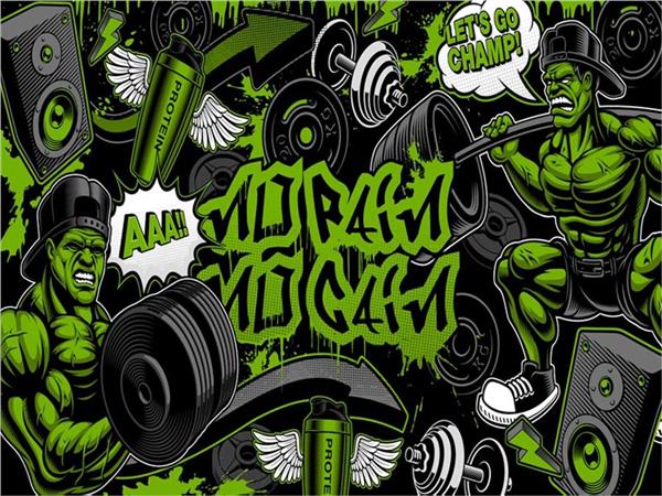 Spor Salonu Fitness Crossfit Pilates Duvar Kağıdı 043